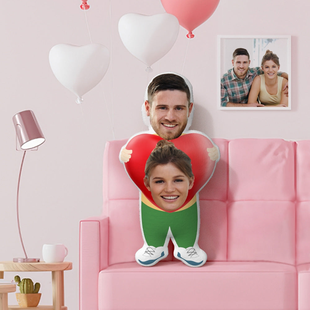 Face Pillow Valentin's Gifts Custom Face Pillow Personalized Couple Pillow - To Declare Your Feelings for Her