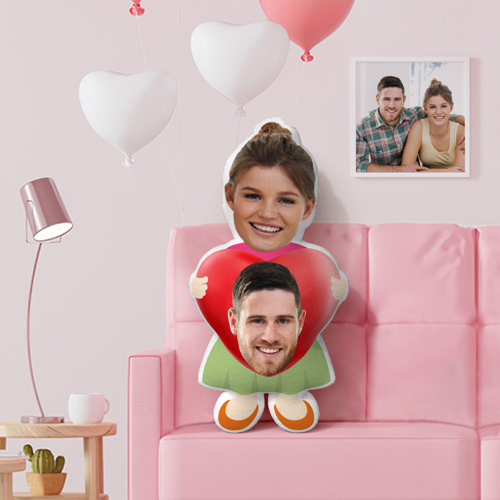 Face Pillow Valentin's Gifts Custom Face Pillow Personalized Couple Pillow - To Declare Your Feelings for Him