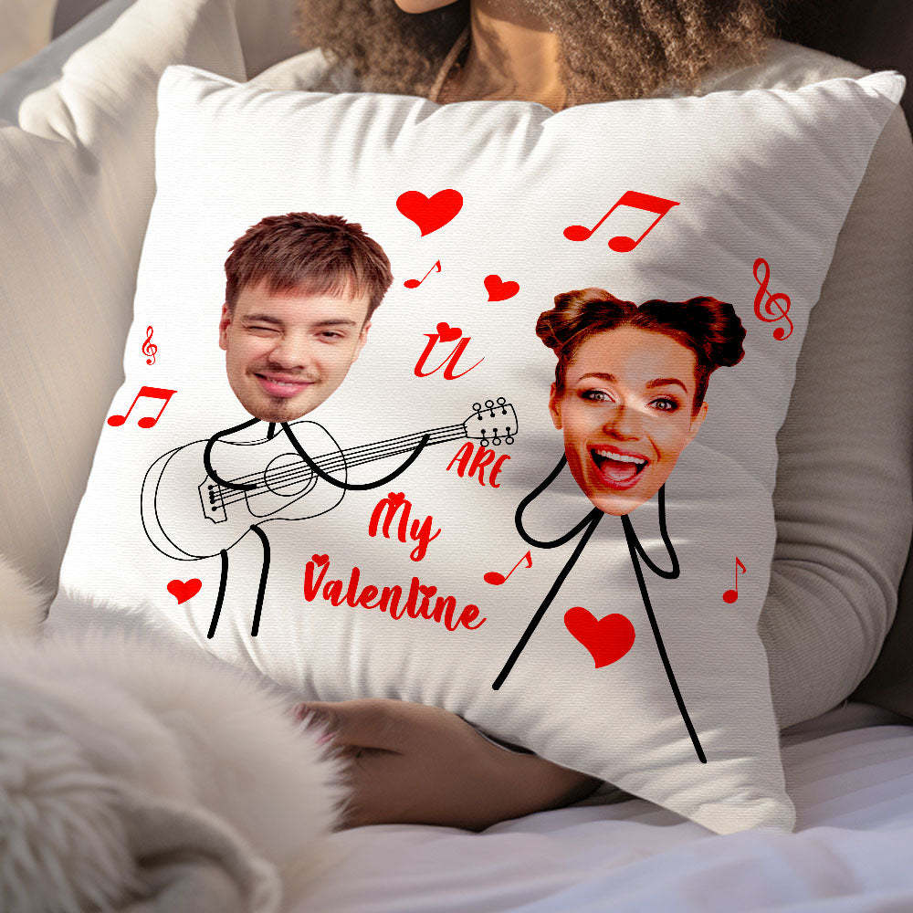Custom Matchmaker Pillow Play The Guitar Throw Pillow Gifts For Lover - Get Photo Blanket