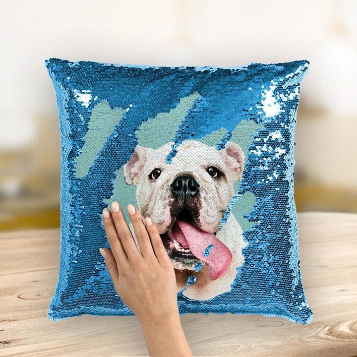 Personalized Photo Sequin Pillow