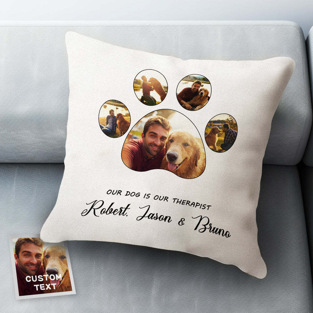 Custom Dog Memorial Photo Pillow with Text Gifts For Dog Lovers - Get Photo Blanket