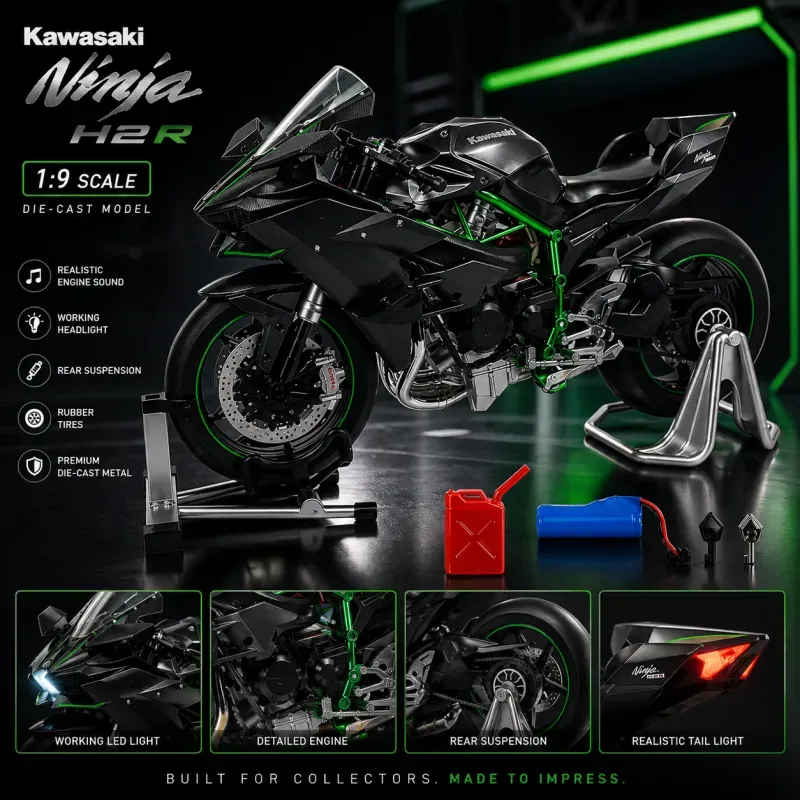 Superbike Model Kit 1:9 Scale Racing Motorcycle Collectible