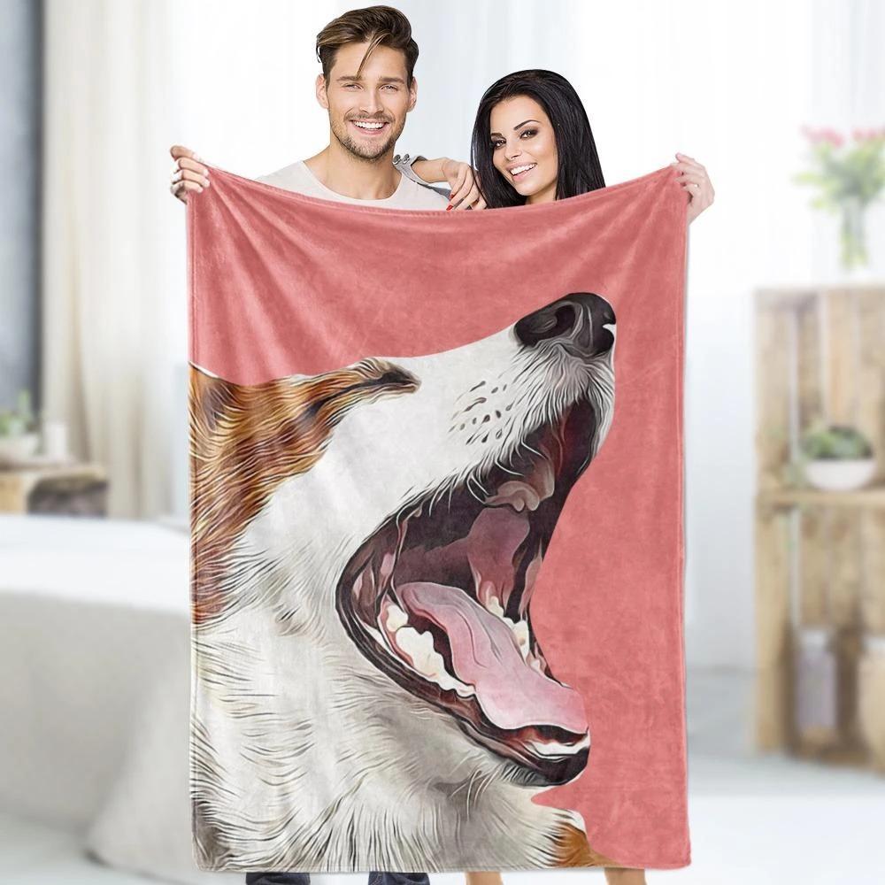 Dog Blanket Custom Dog Blanket Pet Blanket Custom Pet Blanket Printy Pets Pet Photo Blanket Dog Picture Blanket Gifts For Dog Lovers Pets Art Portrait