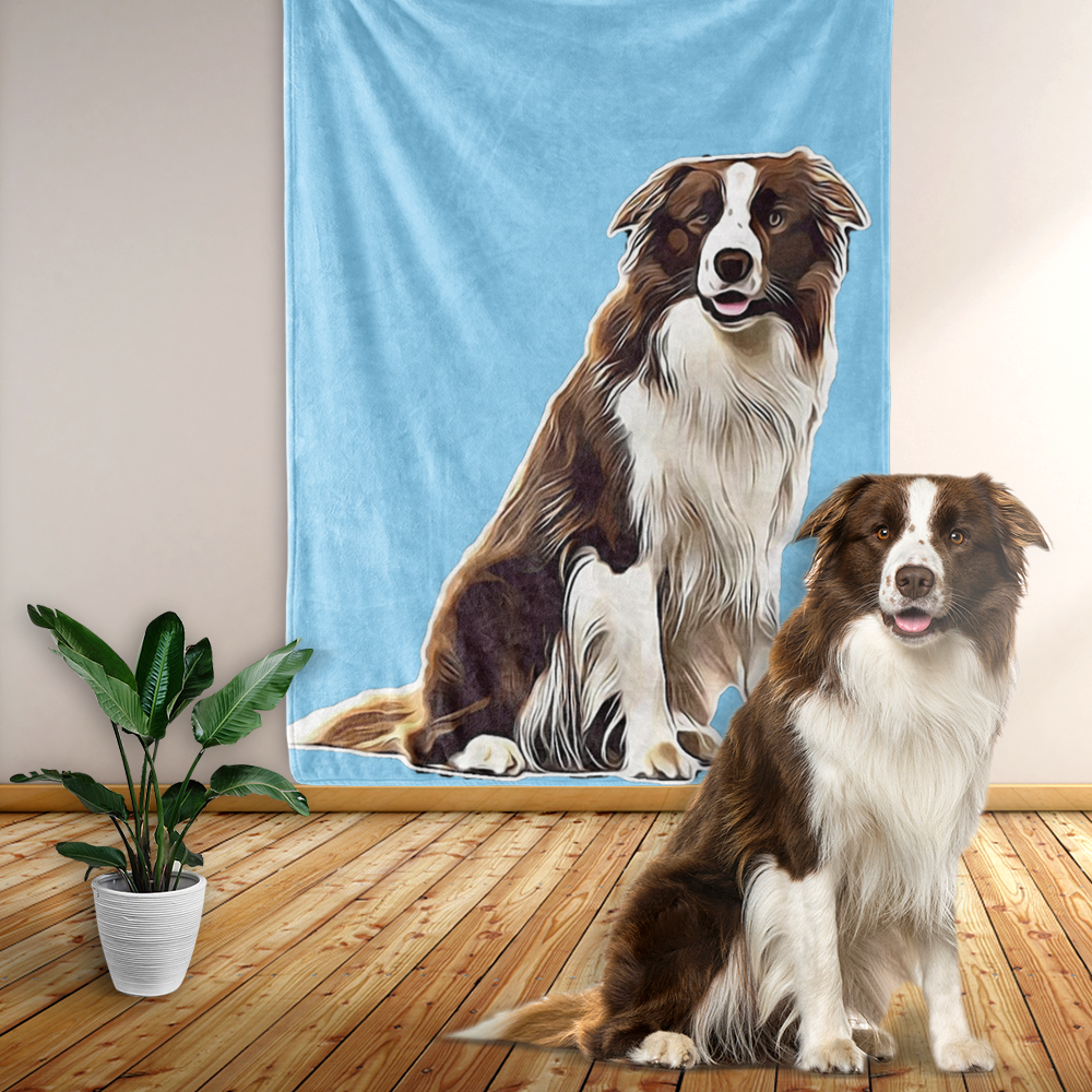 Custom Dog Blanket Pet Blanket Pet Photo Blanket Dog Picture Blanket Gifts For Dog Lovers