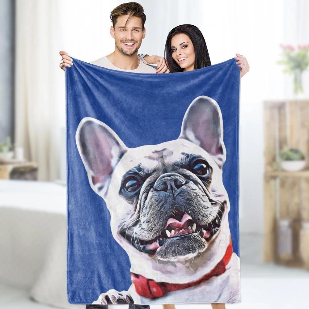 Dog Blanket Custom Dog Blanket Pet Blanket Custom Pet Blanket Printy Pets Pet Photo Blanket Dog Picture Blanket Gifts For Dog Lovers Pets Art Portrait