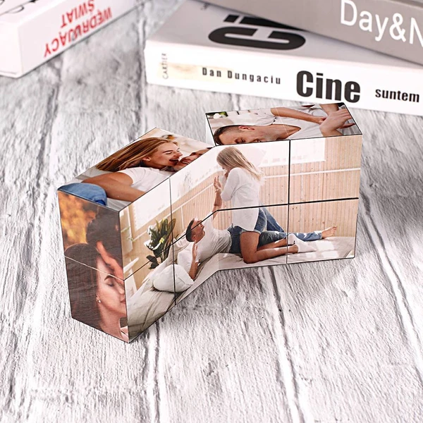 Custom  Magic Folding Photo Rubic's Cube | Valentine's Gifts