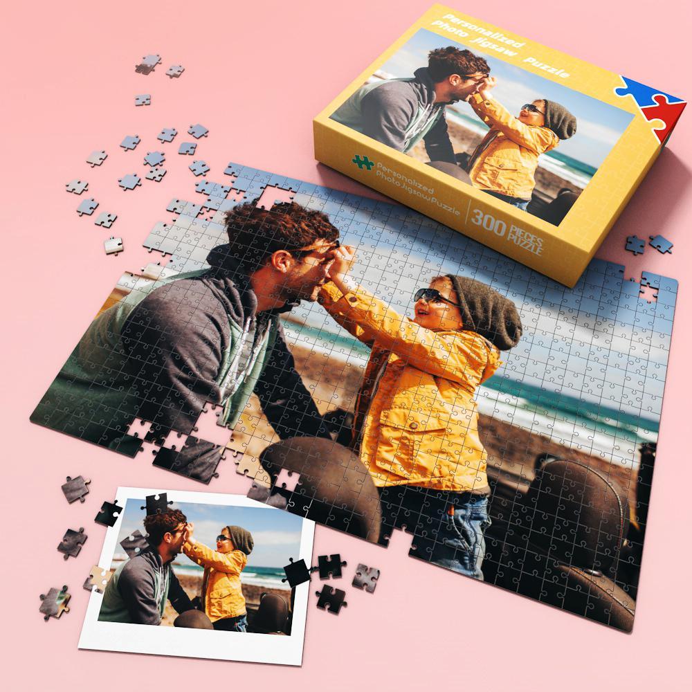 Personalized Gifts Custom Puzzles Photo Jigsaw Puzzle Happy 300-1000 Pieces