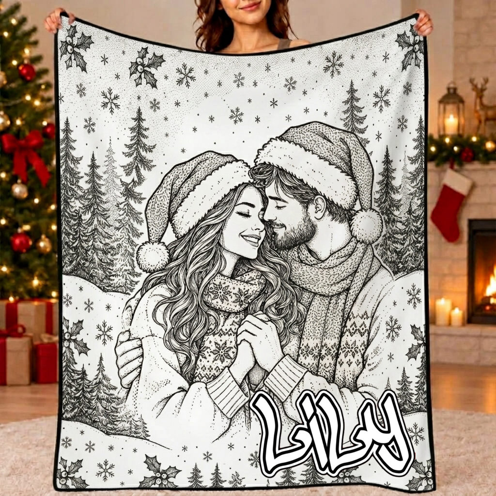 DIY Drawing Blanket (Optional 24-Color Marker Set) Create Your Art Blanket Washable Keepsake Blanket for Kids & Adults - Get Photo Blanket