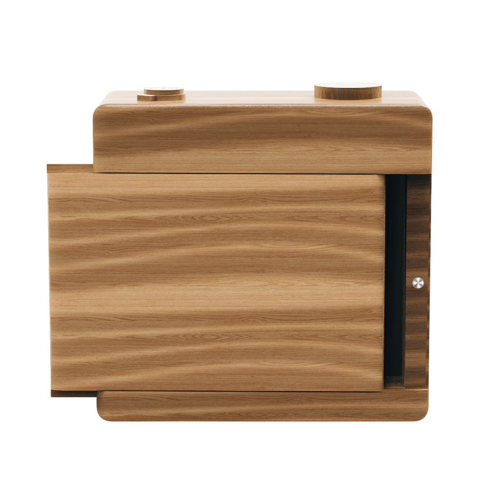 Camera Wooden Box for Film Roll Keychain