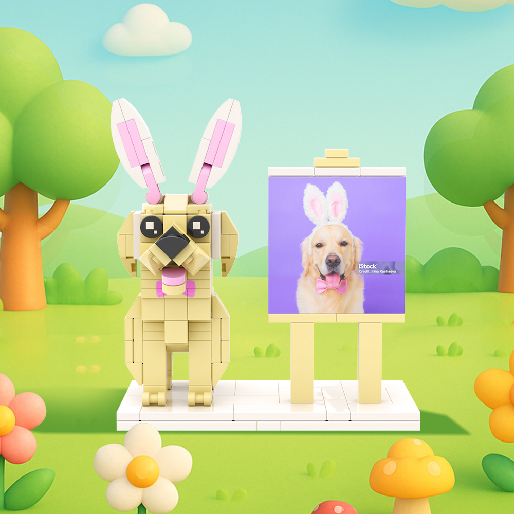 Persaonalized Cat Dog Full Body Brick Figures Pet Family Gift