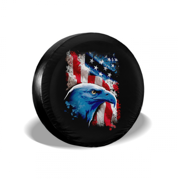 Side Face American Eagle Spare Tire Cover For RV - MyFaceTshirt