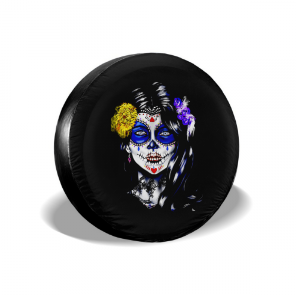 Skull Face Spare Tire Cover For RV - MyFaceTshirt