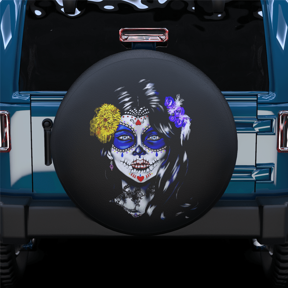Skull Face Spare Tire Cover For RV - MyFaceTshirt