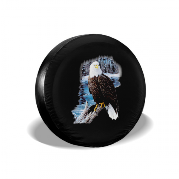 White Head Eagel Spare Tire Cover - MyFaceTshirt
