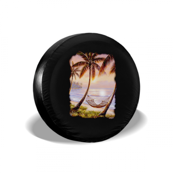Seaside Style Under Coconut Trees Spare Tire Cover For Jeep/RV/Camper/SUV - MyFaceTshirt