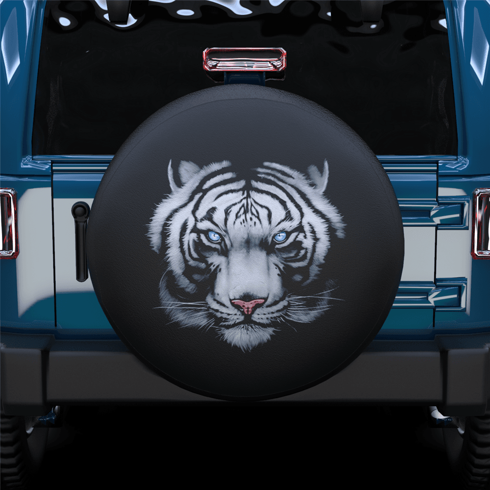Tiger Head Spare Tire Cover For SUV - MyFaceTshirt
