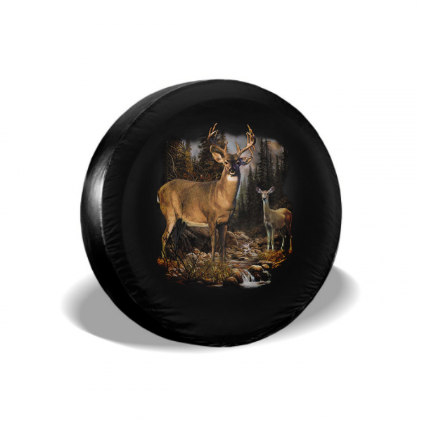Fawn In The Forest Spare Tire Cover - MyFaceTshirt
