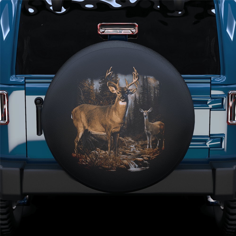 Fawn In The Forest Spare Tire Cover - MyFaceTshirt