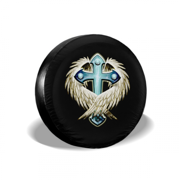 Cross Spare Tire Cover For SUV - MyFaceTshirt