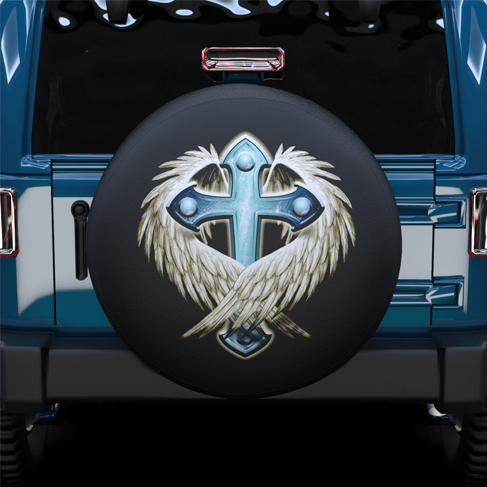 Cross Spare Tire Cover For SUV - MyFaceTshirt
