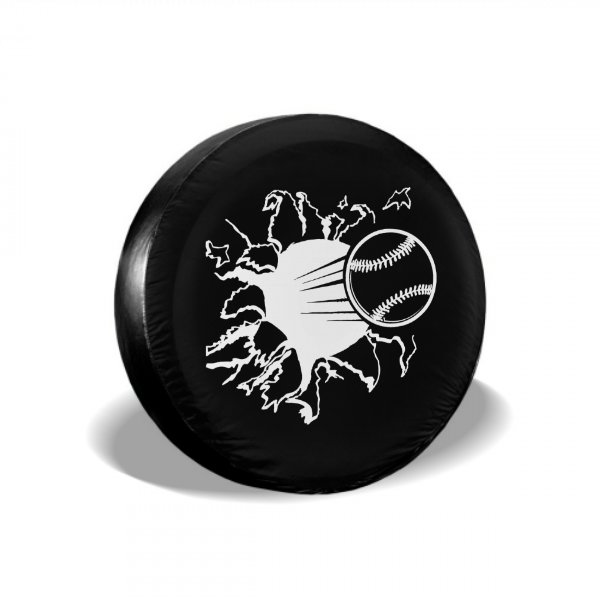 Hit By A Baseball Spare Tire Cover For SUV - MyFaceTshirt