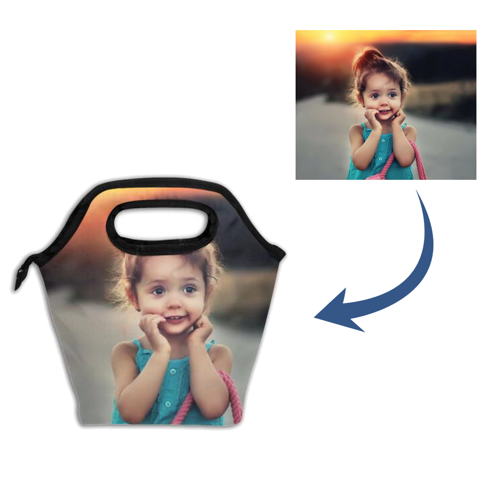 Back To School Gifts Personalized Lunch bags Personalized Photo Insulation Lunch Bag - Get Photo Blanket