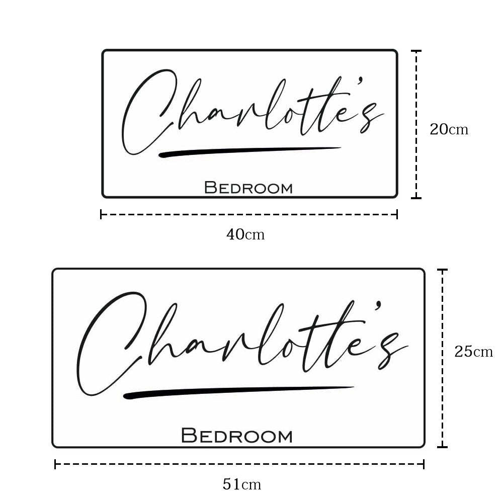 Personalized Name Mirror Sign Custom LED illuminated Light-Up Bedroom Sign Romantic Presents