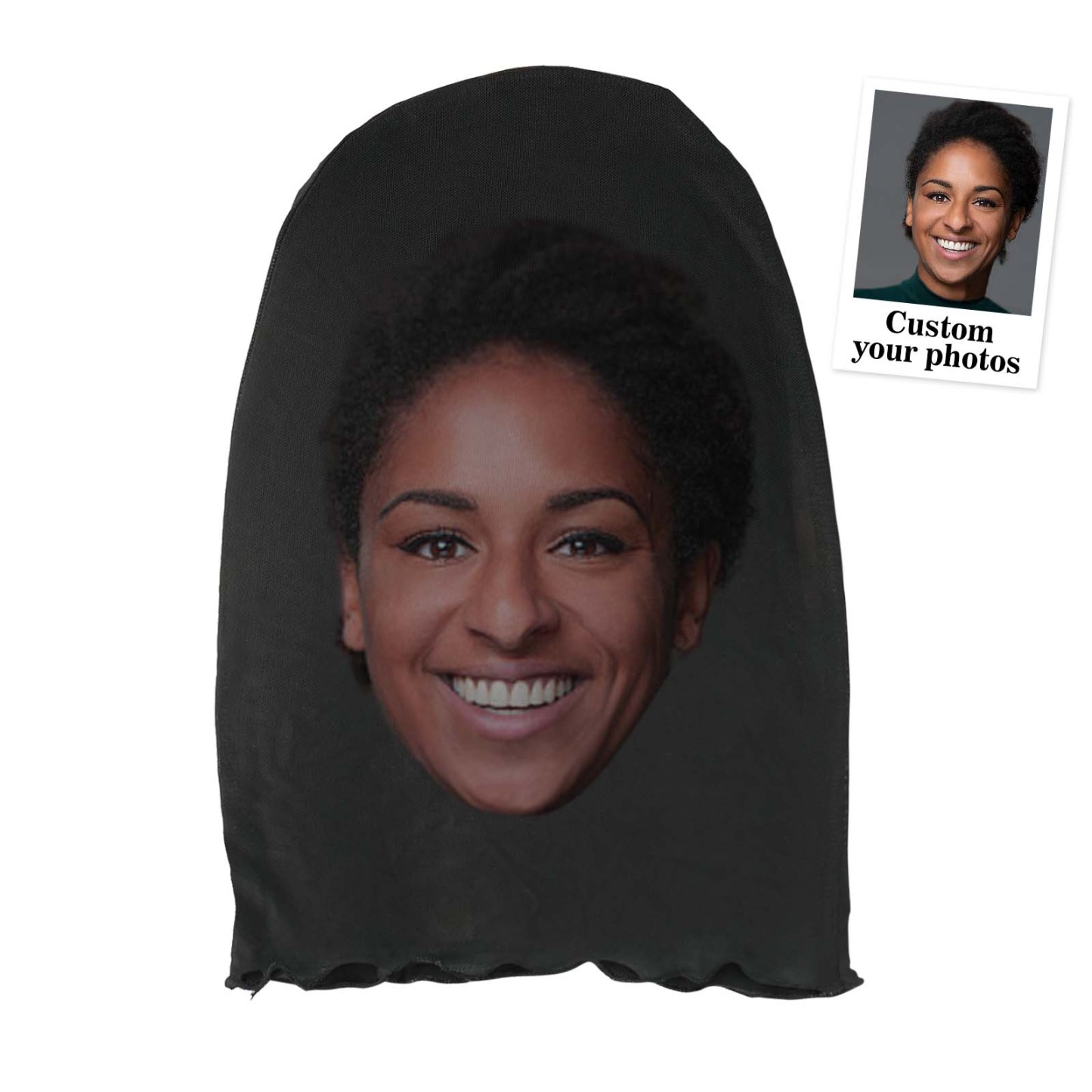 Custom Face 3D Spoof Mask Personalized Cosplay Funny Mask Performance Mask for Party Halloween Gifts - Get Photo Blanket