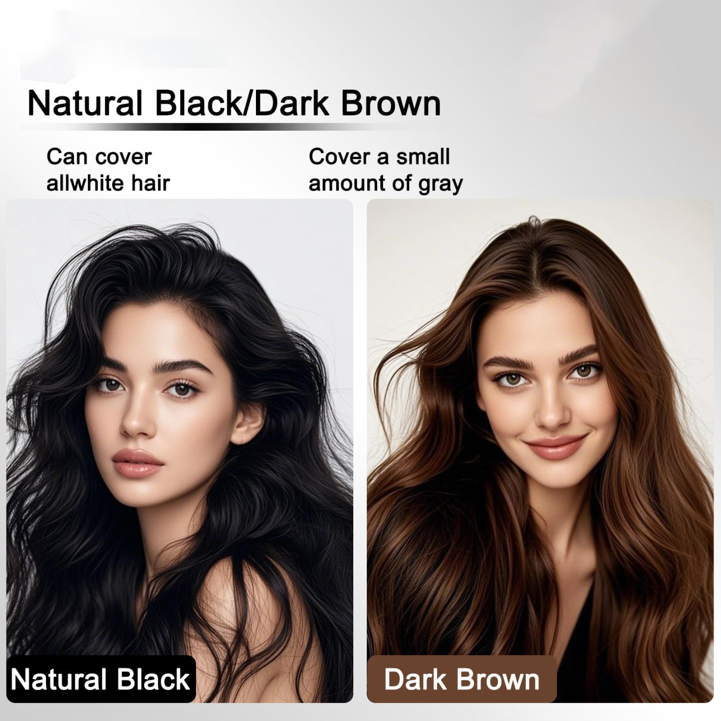 Hair Dye Comb Root Touch Up, Ammonia Free Gray Coverage, Dark Brown | Natural Plant Extract Hair Color Cream with No Mix Formula,Suitable for Men & Women,Covers Gray Hair Without Bleaching, 2.8oz - Get Photo Blanket