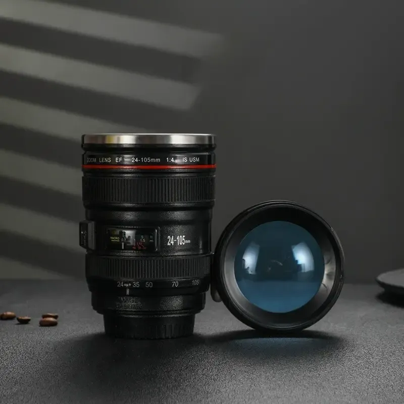 Camera Lens Coffee Mug – Realistic DSLR Lens Cup for Photography Lovers Gift