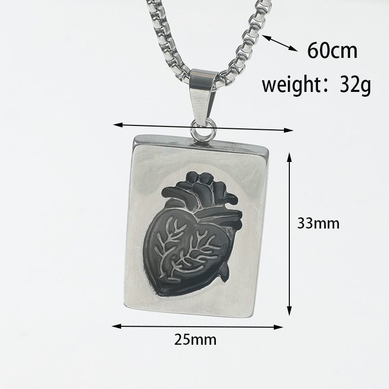 2Pcs Couple Anatomical Heart Puzzle Necklaces Heart Pendants Couple Matching Necklaces