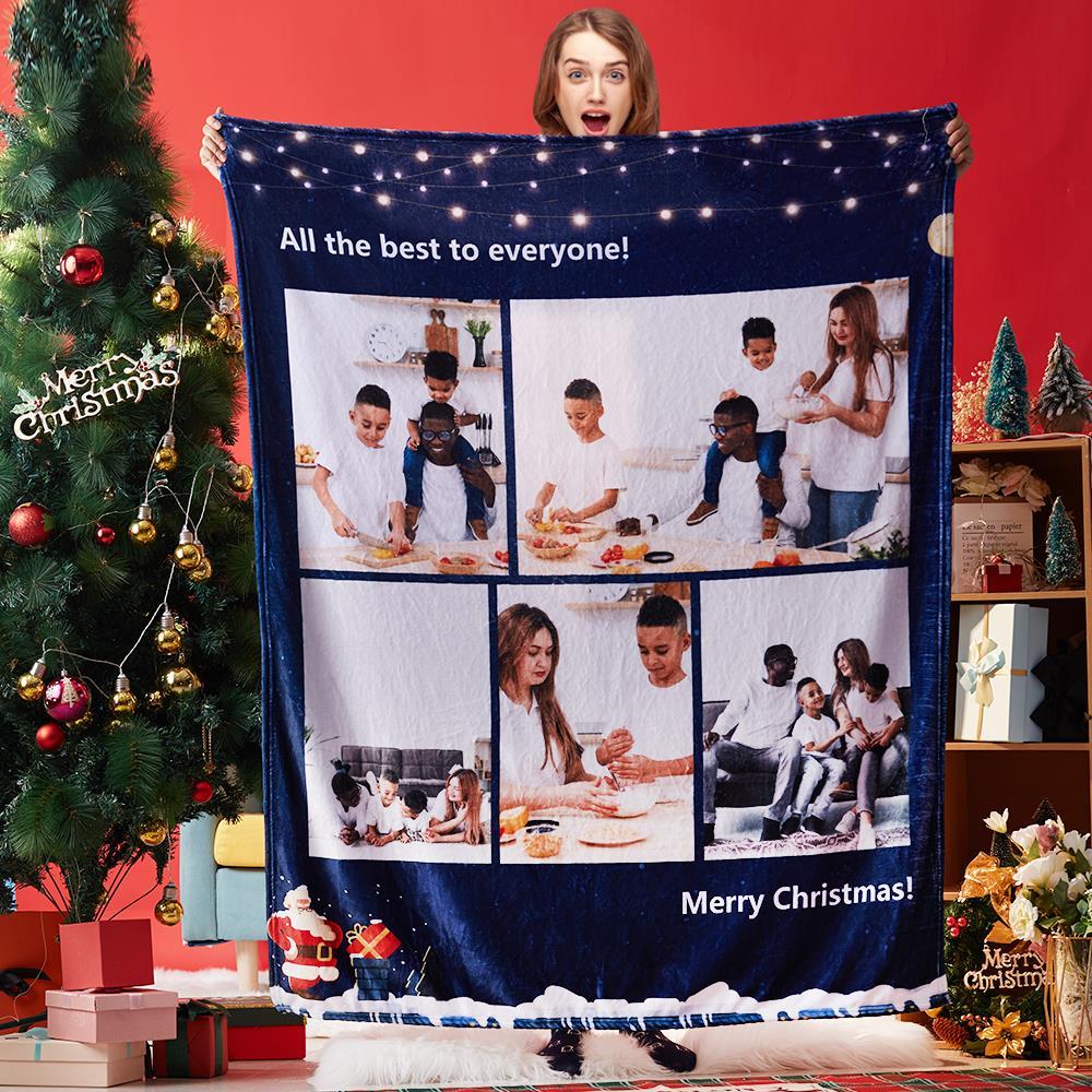 Christmas Blanket Gift Custom Blankets Personalized Photo Blankets