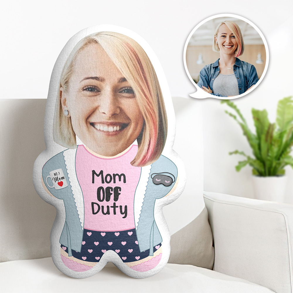 Custom Minime Pillow Mom Off Duty Face Pillow Gifts for Mother