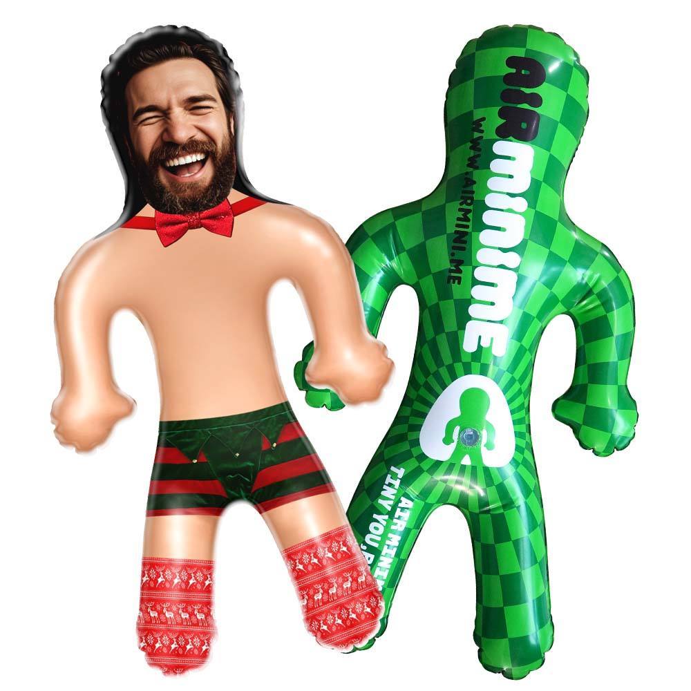 Custom Blow Up Doll Christmas Lingerie Custom Face Air Minime Doll Funny Inflatable Doll Christmas Gift - Get Photo Blanket