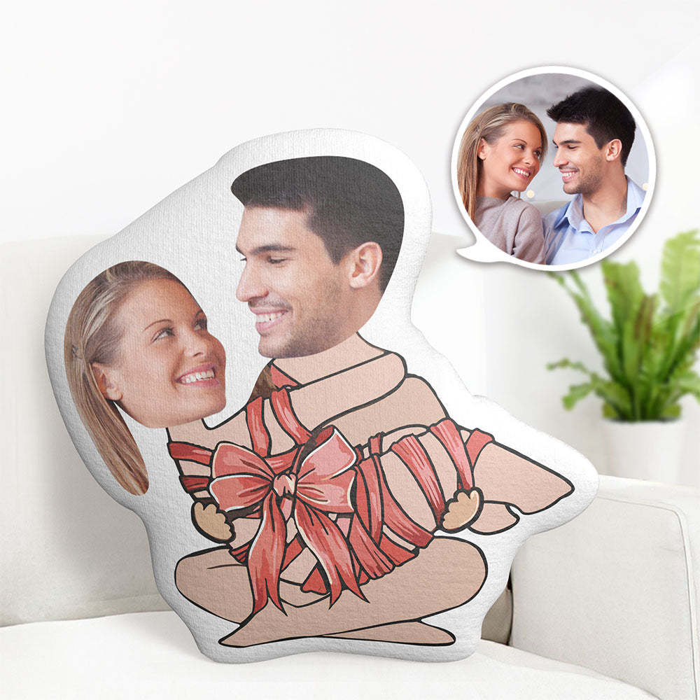 Custom Couple Pillow Valentine's Day Gifts Face Pillow My Love Gift - Get Photo Blanket