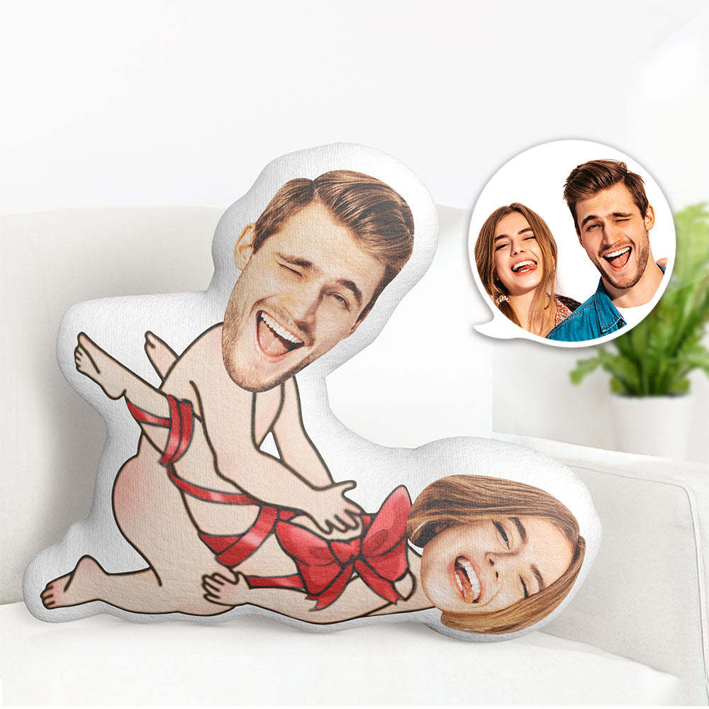 Custom Pillow Valentine's Day Gifts Couple Face Pillow You Are My Gift - Get Photo Blanket