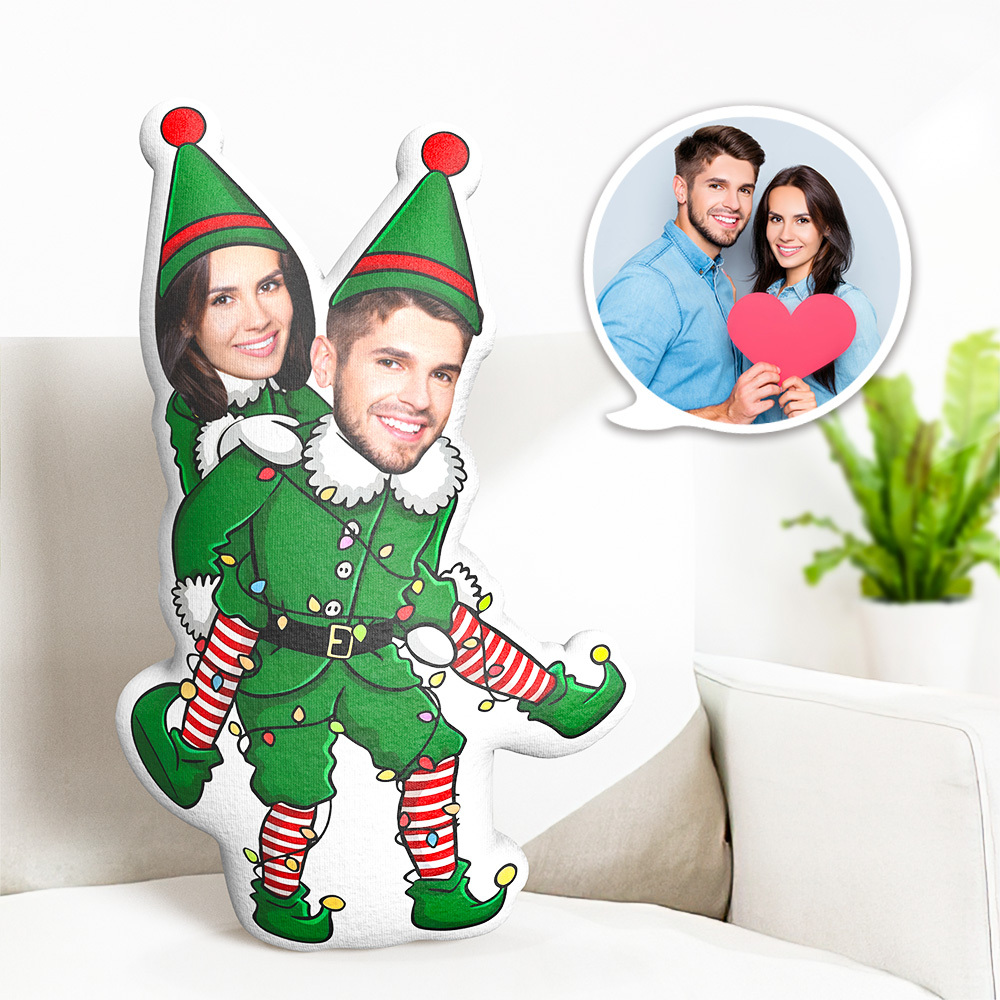 Custom Photo Pillow Personalized Face Pillow Christmas Pillow - Get Photo Blanket