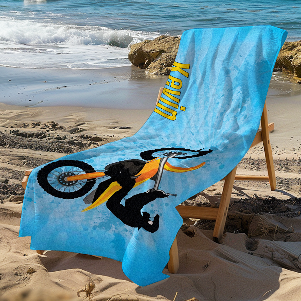 Custom Personalized Lovely Cartoon Car Beach towels for Summer & Beach