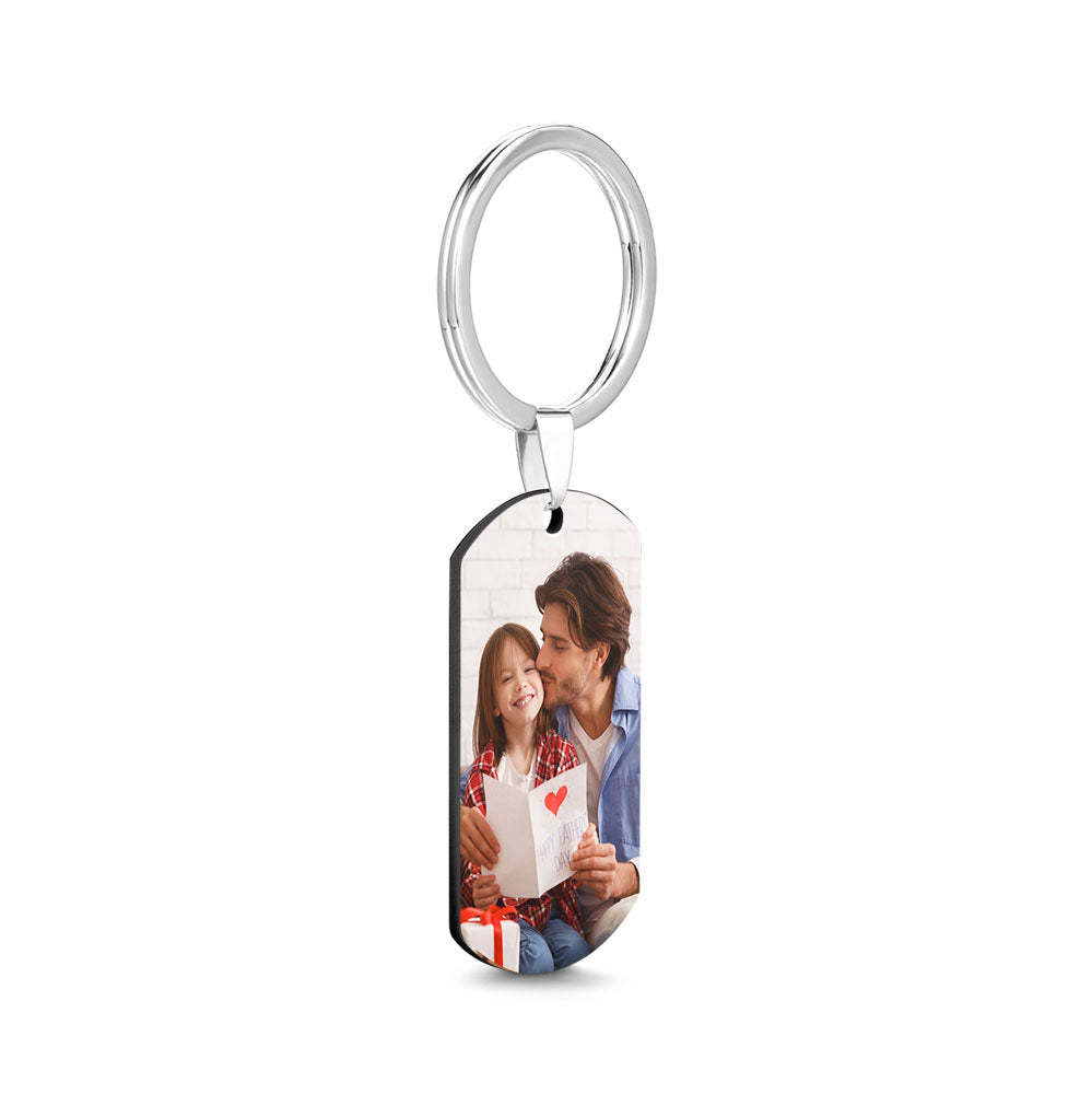 Father's Day Gift Custom Photo Keychain for Father If Dad Can't Fix It We're All Screwed Keychain