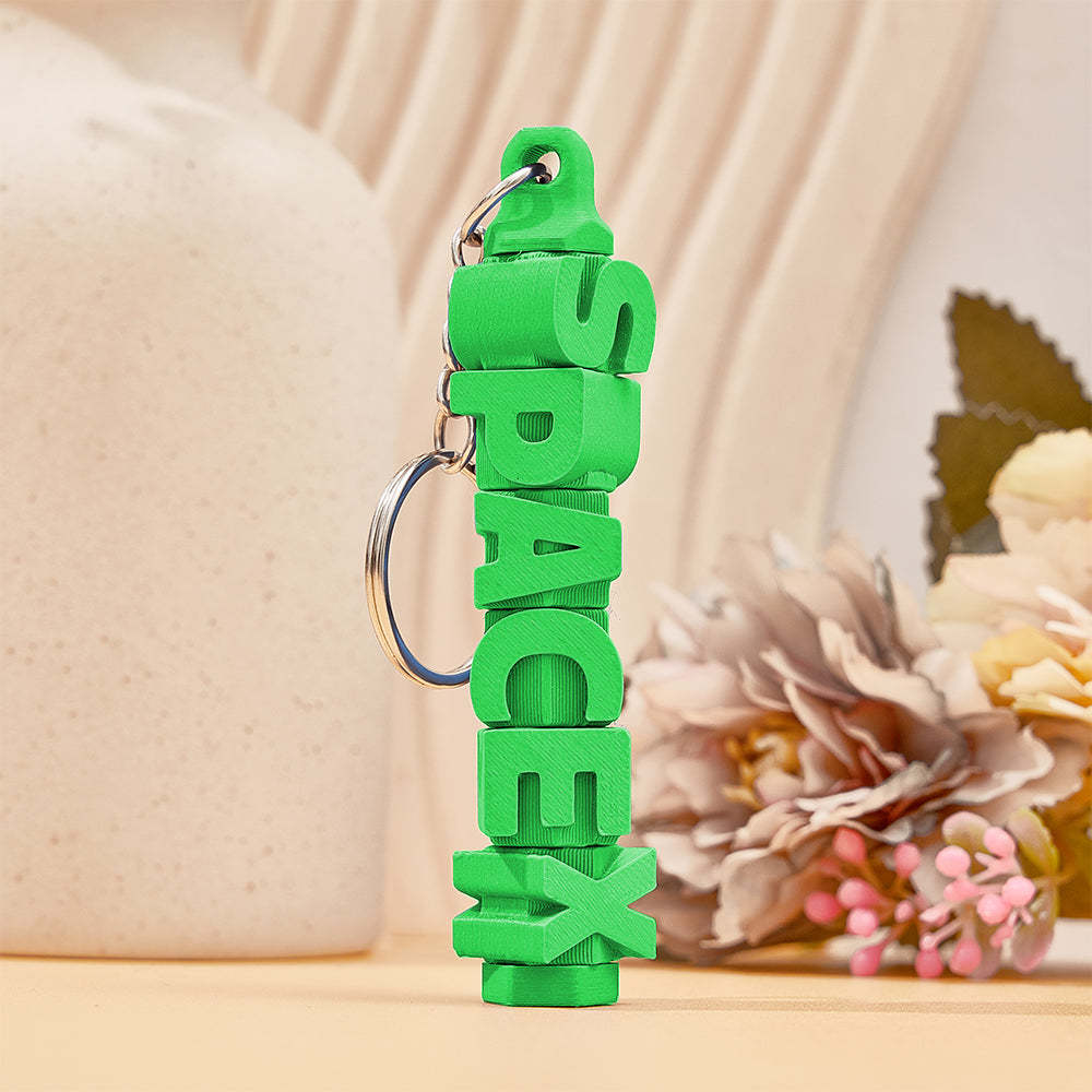 3D Printed Personalized Name Keychain Colorful Name Tags Personalized Gifts for Him - Get Photo Blanket