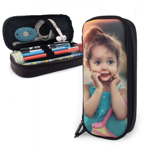 Back To School Gifts Personalized Leather Photo Pencil Case - Get Photo Blanket