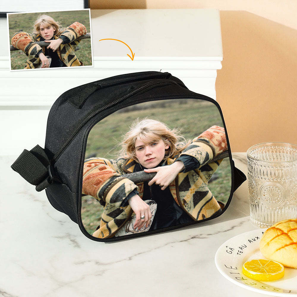 Back To School Gifts for Kids Custom Photo Insulation Lunch Bag - Get Photo Blanket