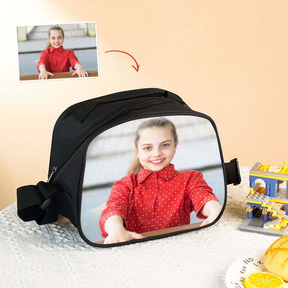 Back To School Gifts for Kids Custom Photo Insulation Lunch Bag - Get Photo Blanket