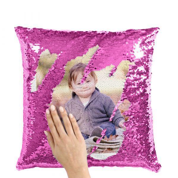 Personalized Photo Sequin Pillow