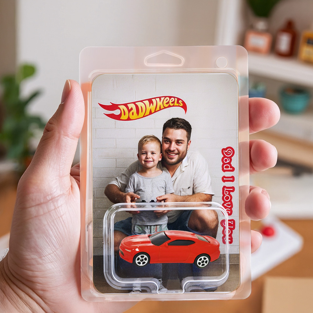 Dad Wheels, Personalized Gift, Custom Hot Wheels Car Toy Father’s Day Gift