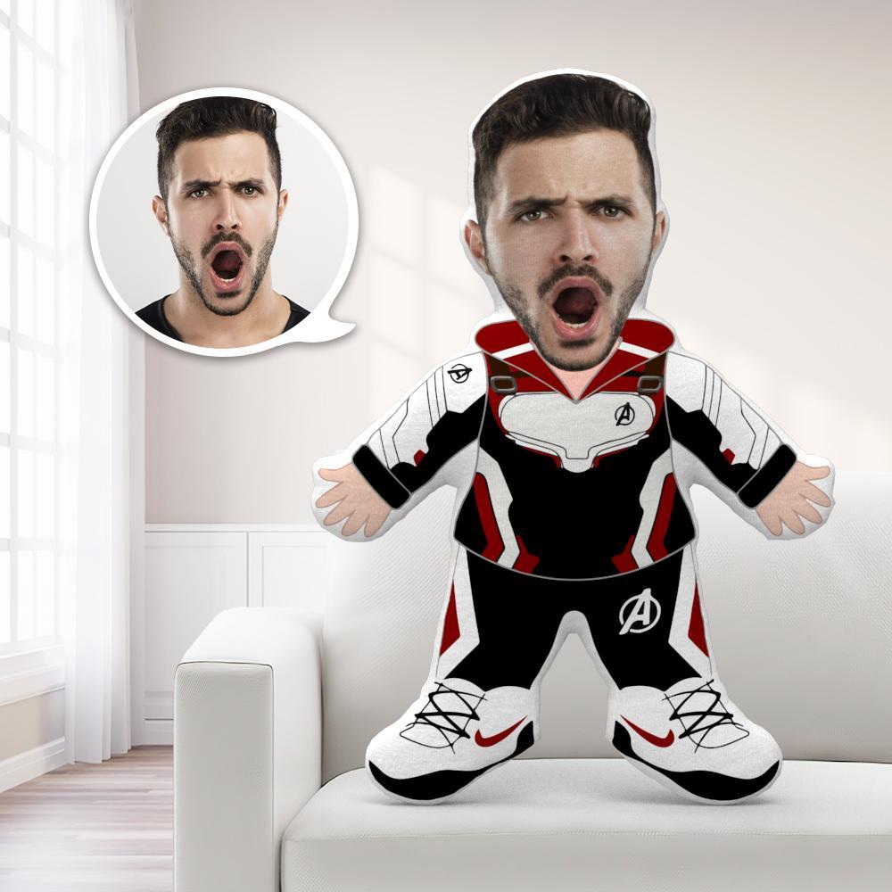 My Face Pillow Custom Pillow Face Body Pillow Personalized Photo Pillow Gift Pillow Toy Quantum Suit Jacket Ver. Throw Pillow MiniMe Pillow