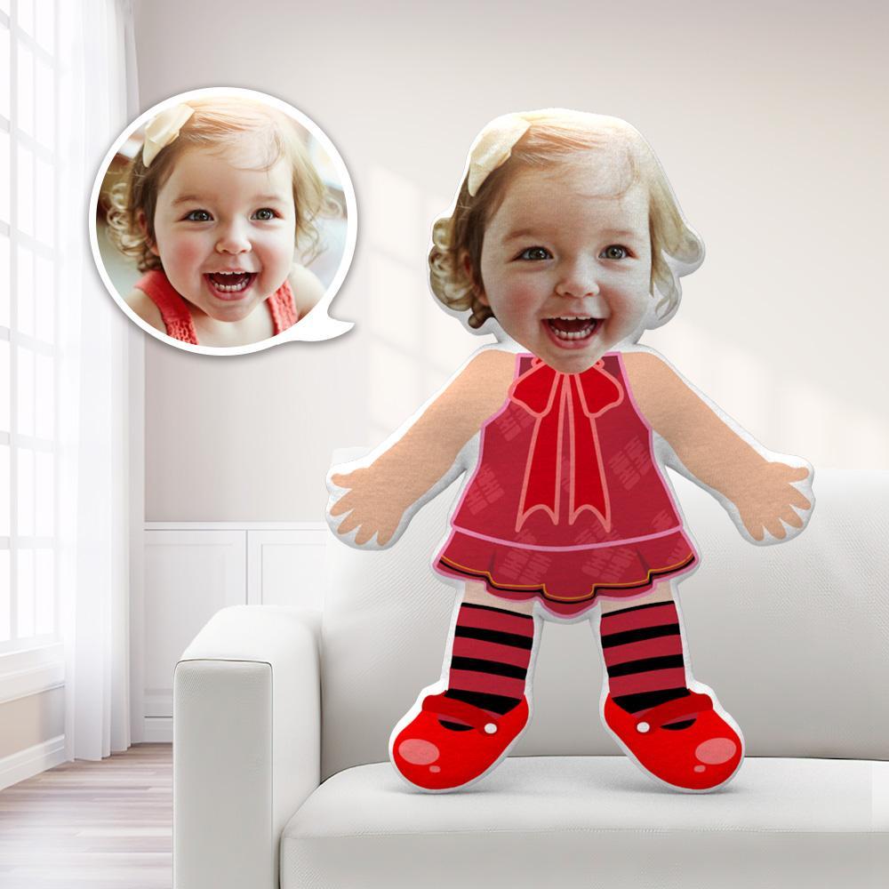 My Face Pillow Custom Pillow Face Body Pillow Personalized Photo Pillow Gift Pillow Toy Red Dress Throw Pillow MiniMe Pillow