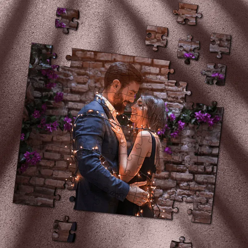 Custom Your Family Christmas Photo Jigsaw Puzzle 35, 150, 300, 500, 1000 Piece