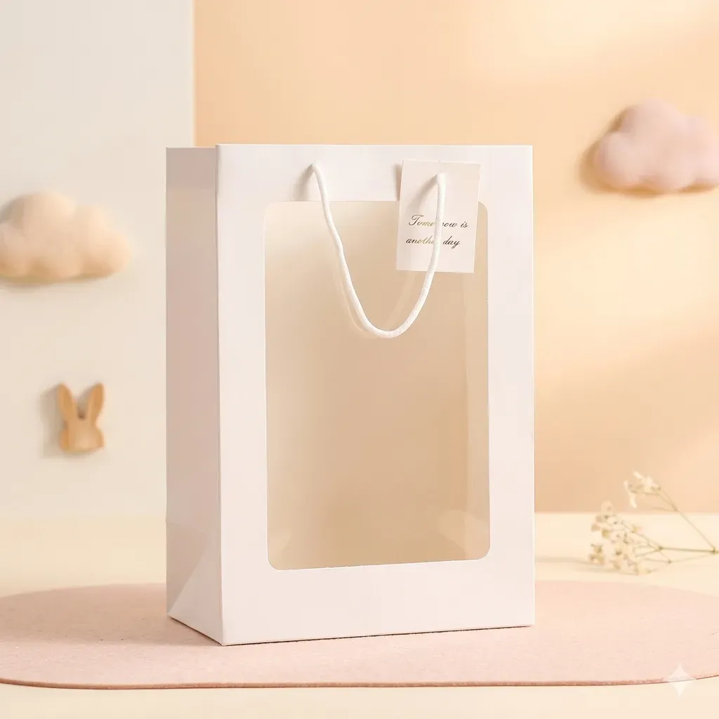 White Window Gift Bag