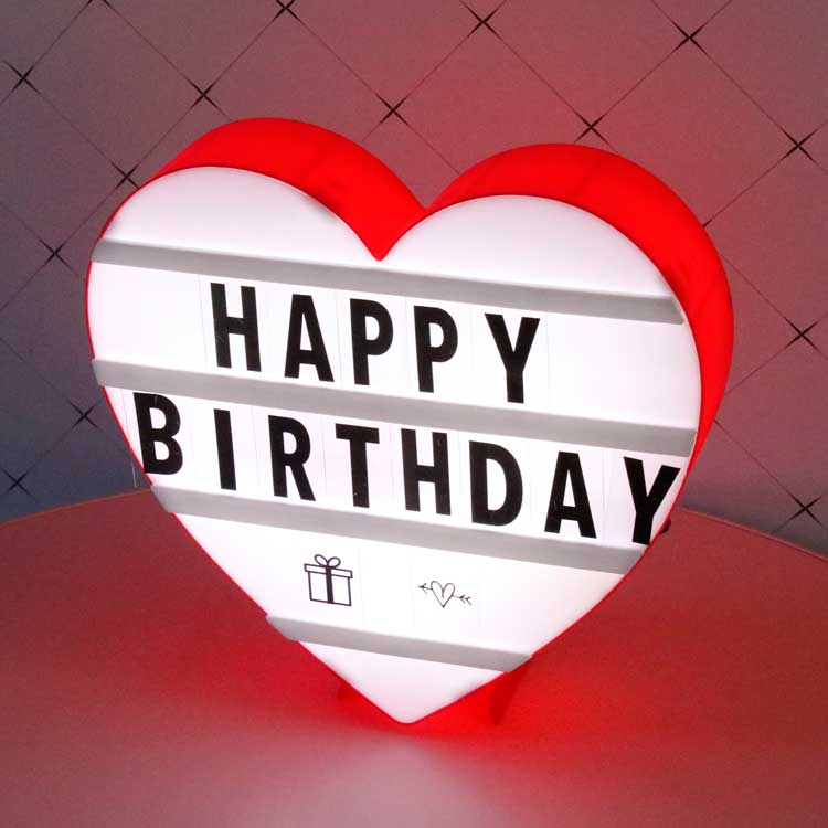 Modern Minimalist Night Light with Interchangeable Letter Plates and Geometric Design Customizable DIY Valentine's Day Atmosphere Lamp